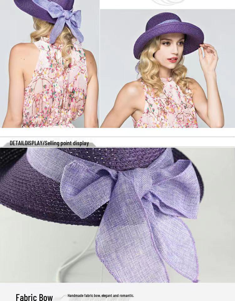 Korean Style Women's Foldable Wide Brim Beach Sun Hat