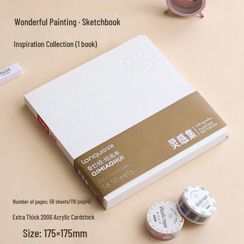 Carnet de schițe acuarelă Fructe Albastre: 300g Bumbac, Pagini Perforate, Colecție Pești, Caiet Gol