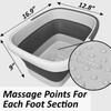 Sturdy And Durable Plastic Foot Bath And Foot Massager Foot Bucket, Great For Removing Dead/Old Skin
