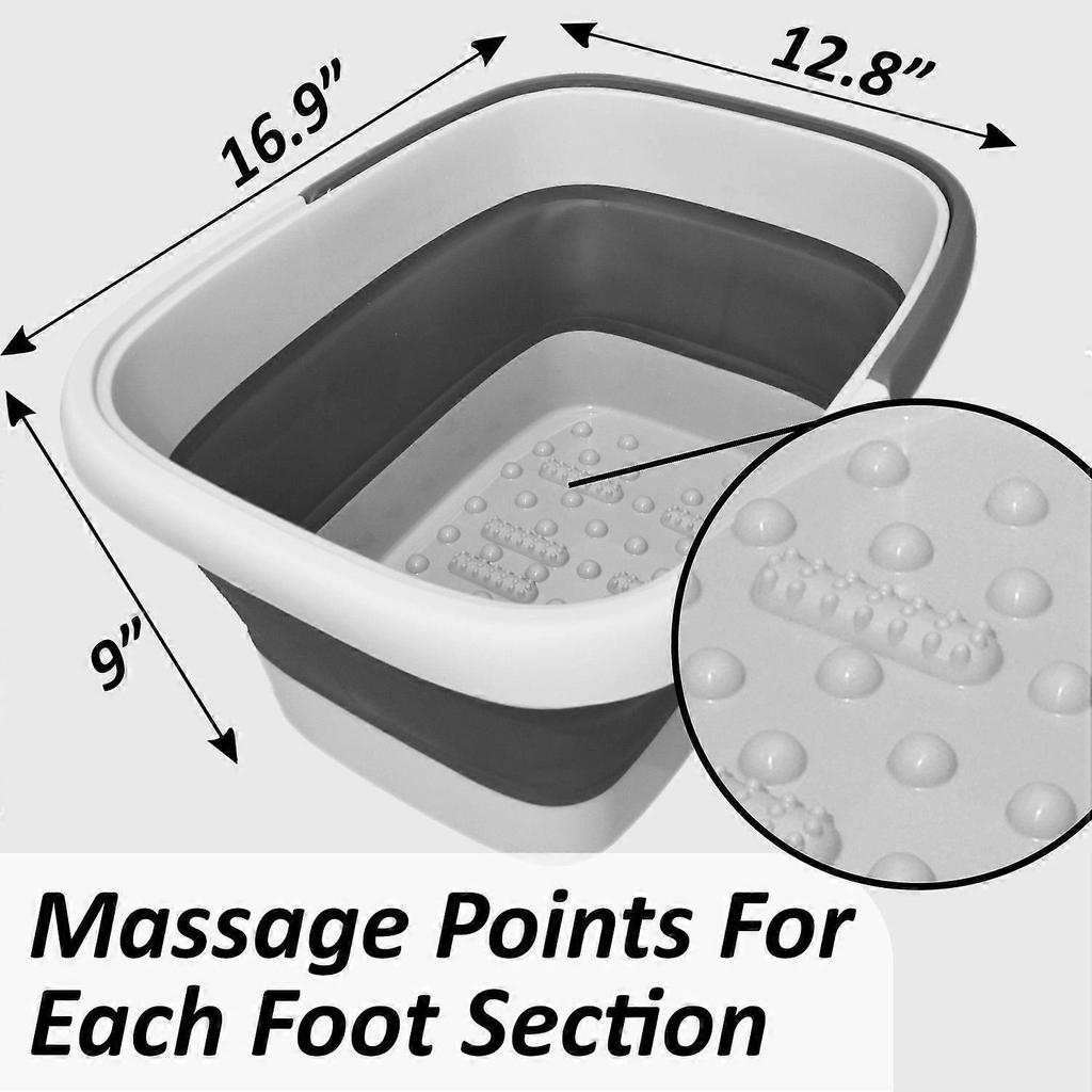 Sturdy And Durable Plastic Foot Bath And Foot Massager Foot Bucket, Great For Removing Dead/Old Skin