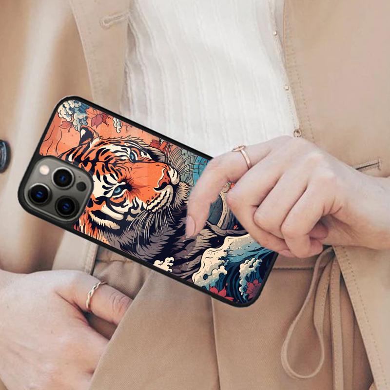 Japanese Ukiyo-e Art Magnetic Phone Case For APPLE iPhone 17 Air 16 14 13 12 Pro Max 15 Plus Wireless Charge With MagSafe Cover