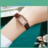 Womens Vintage Square Case Wristwatch With Quartz Movement For Elegant Appearance
