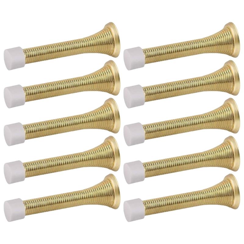 US Type Heavy Duty Spring Door Stop Set 85mm Multifunction Use Spring Door Stoppers Collection Set In Homes Offices & Hotel
