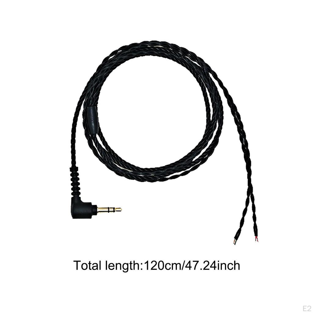 120cm DIY Earphone Cable Headphone Extension Cord Wear Resistant Reliable High Performance