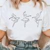 Gift for Women Dancer Ballerina Cotton Tshirt with Ballet Shirt for Dancer Dance Teacher  Dance Mom Casual Kawaii Clothes Tops
