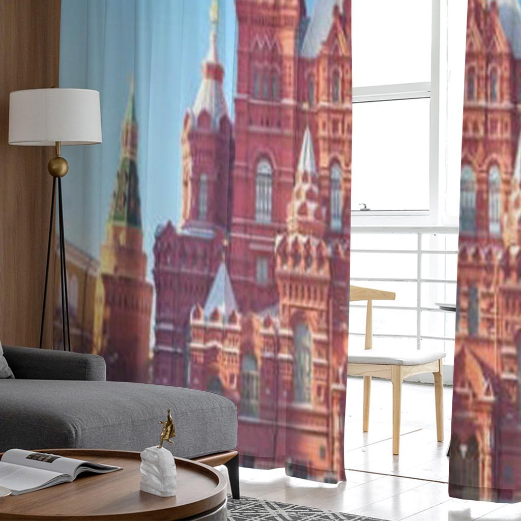 Muzeul de Istorie de Stat Pe Piața Roșie Perdele din șifon transparent pentru sufragerie Decorare dormitor Voile ferestre Perdele din tul