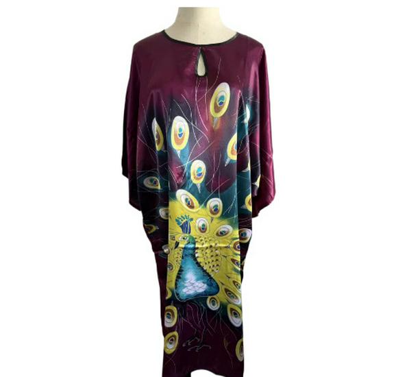Plus Size Silk Qipao Pajama Robe & Tang Suit Bathrobe