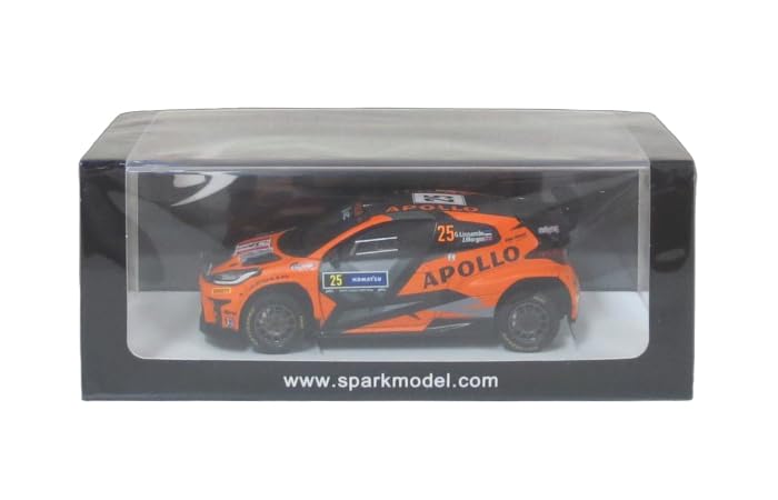 

Spark Toyota GR Yaris Rally2 Red Gray Team 2024 Rally Sweden WRC2 3rd place Rinname Finished product 1/43 #25 G.