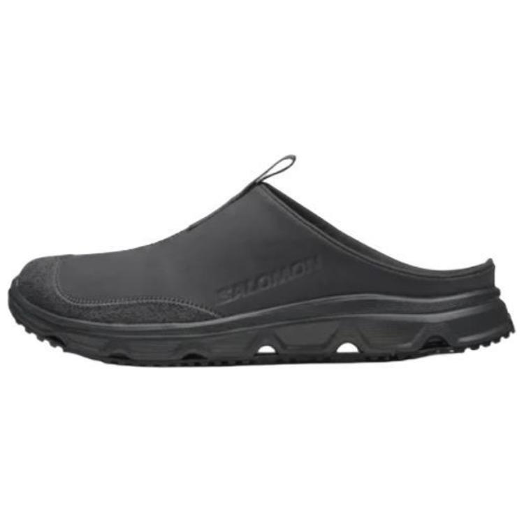 Salomon Rx Slide Leather Minimalist Anti-Slip Closed-Toe Slippers Unisex Slippers Black 477511