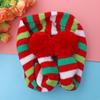 Pet Christmas Scarf For Dogs Stripe Pattern Xl Size Puppy Cat Holiday Accessory Festive Party Outdoor Photo Ready Dog