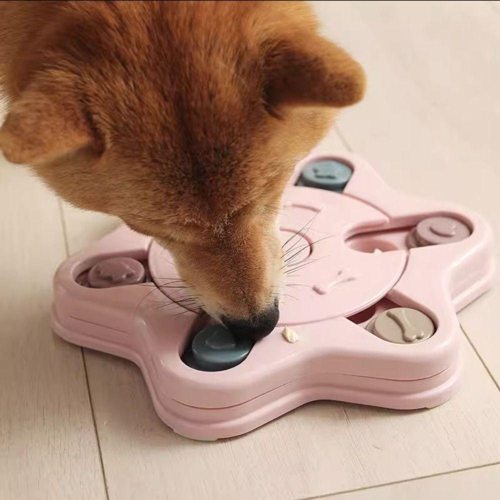 Anti-Choking Pet Slow Bowl Durable Pet Food Dispenser Dog Puzzle Toys  Puppy Training