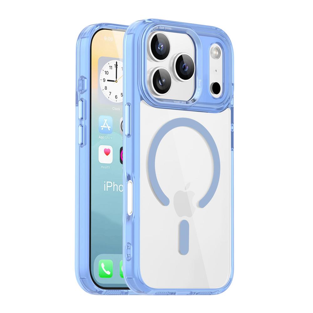 KEYSION Αντικραδαισμική Διαφανής Θήκη για MagSafe για iPhone 17 Pro Max Μαλακή TPU+PC Μαγνητική Ασύρματη Φόρτιση Τηλεφώνου Διάφανη Θήκη