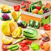 Children's Pretend Play Food Set with Cutting Fruits, Vegetables and Pizza