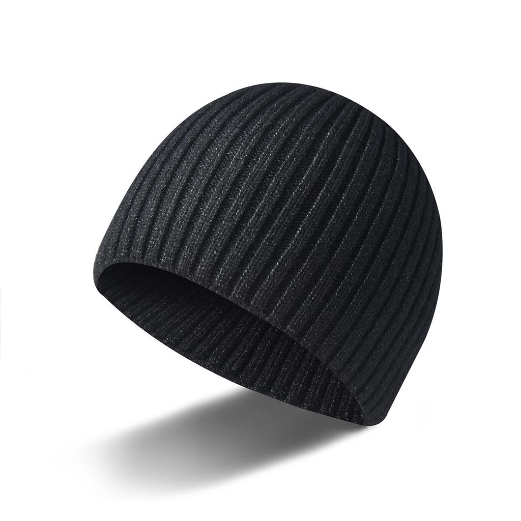 Autumn and winter men's and women's couples' wool hats, dome hats, solid-color men's hats, knitted hats, warm and trendy bald hats.