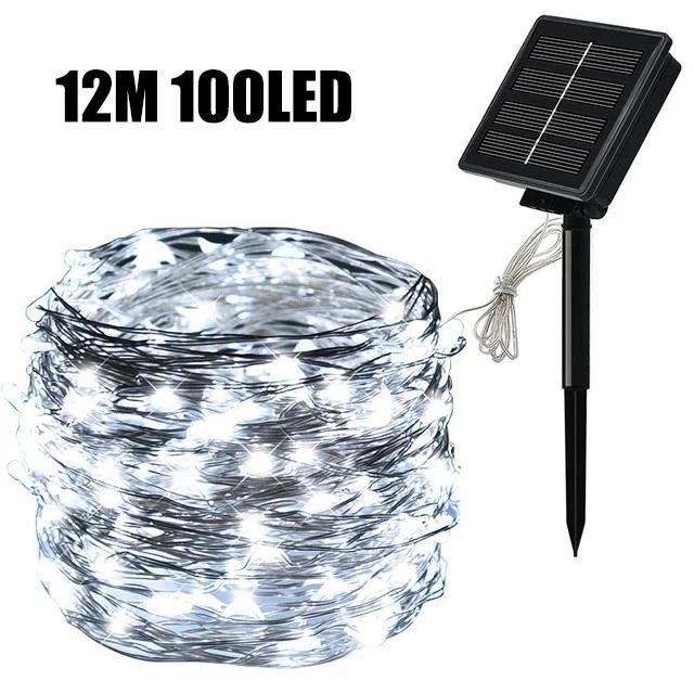 7M/12M/20M Solar Led Fairy Light Outdoor Festoon Led Waterproof Garland String Lights Christmas Party Garden Solar Lamp Decor