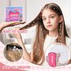 Girls' Hair Accessories, Kids' Hair Jewel Stamper, Bling Hair Styling Tool, Hair Dazzler Kit with 180 Gems, Styling Tool for Braids, Shoes, Bags, and