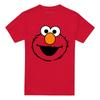 Sesame Street Unisex Adult Elmo Face Ringspun Cotton T-Shirt