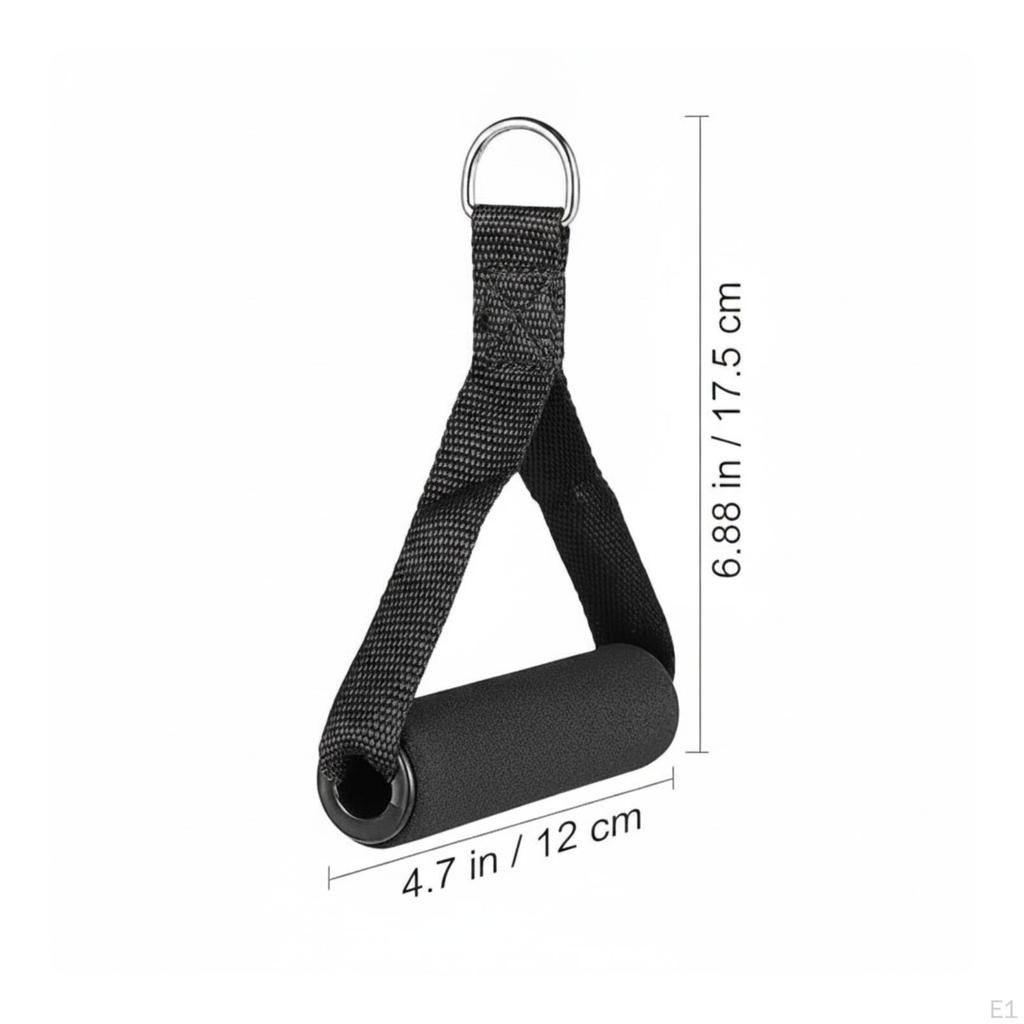Resistance Band Handle Nylon Strap Handles 17.5 Cm Tall Foam Hand Grip for