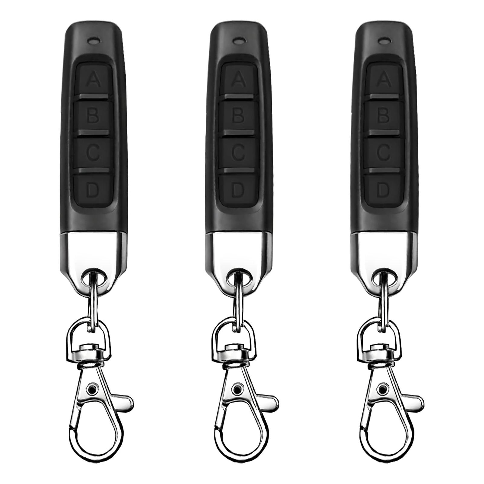 

3 шт. беспроводной пульт дистанционного управления для гаражных ворот, удобный пульт дистанционного управления для домашней безопасности, простой в использовании и переноске, прочный