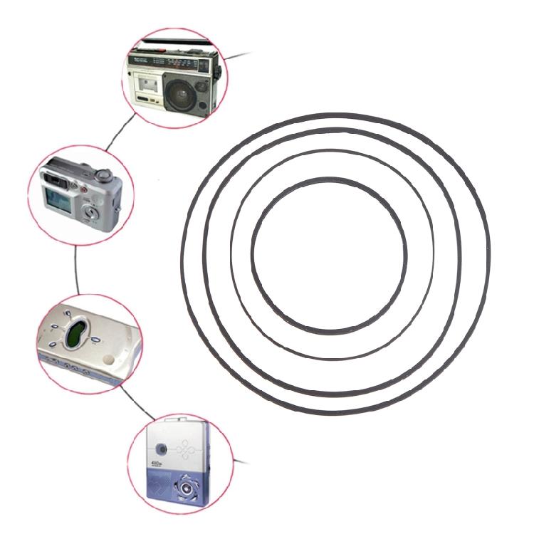 Pack of 4 Black Rubber Radio Belt Drive Belts for M-9990 M-9994 M-9994K