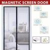Cortinas anti-mosquito para portas, tela magnética, mosquiteiro para portas e janelas, malha de fechamento automático para cozinha e sala de estar