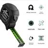 Self-locking High Precision 5m Fluorescent Steel Measuring Tape with Laser-Etched Black Ruler, Cut-Resistant and Wear-Resistant.