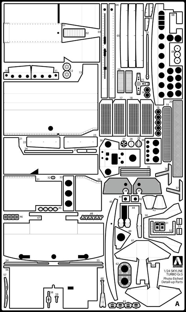 Aoshima Bunka Kyozaisha The Model Car Series SP Nissan R30 Skyline Turbo Kyalami 9 Hour Endurance Specification 1982 SD Plastic Model 1/24
