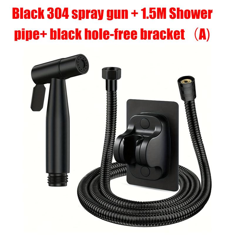 Portable Bidet Toilet Sprayer Stainless Steel Hand Held Spray Toilet Shower Wc Dual Control Angle Valve Bathroom Accessories
