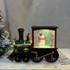 Christmas Train Ornaments Christmas Eve Decoration Lighting Train Box Crystal Ball Home Table Decoration Kid 2025 New Year Gift