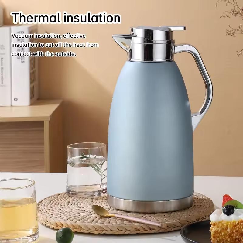 304 Large Capacity Thermal Insulation Double-layer Stainless Steel Vacuum Coffee Pot with Tea Water Separation