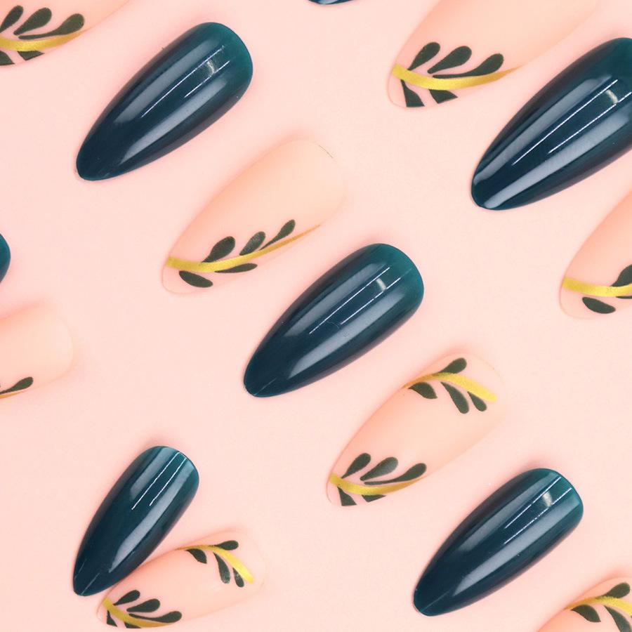 24 Pieces Long almond armor, small fresh leaves, white temperament, unloading and reusable wearing armor