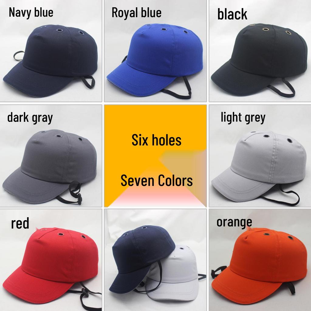 Lightweight Breathable Anti-Collision Bump Cap with Plastic Inner Shell for Construction