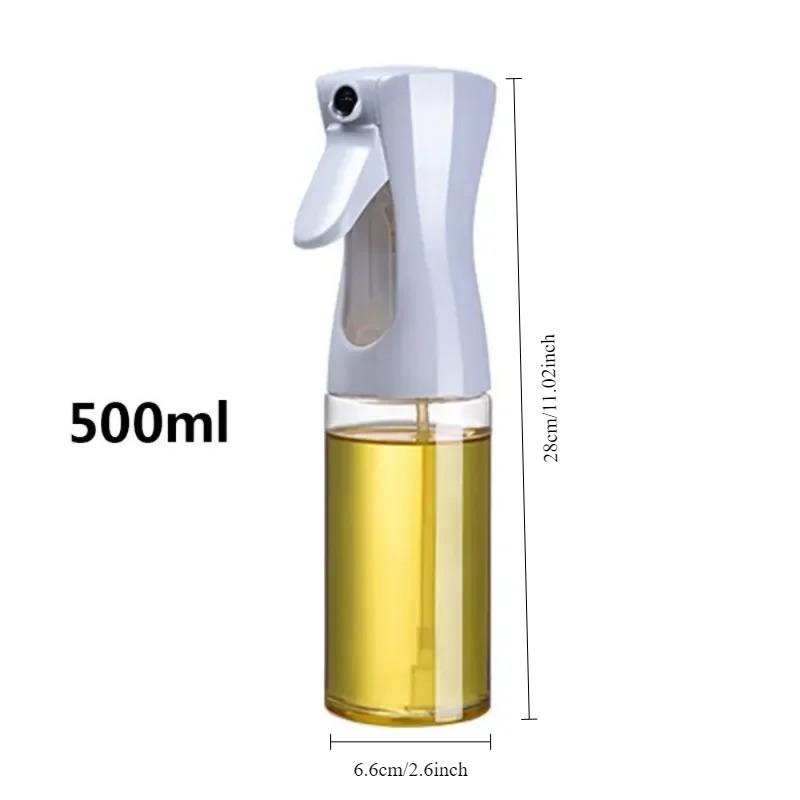 1 buc pulverizator de ulei de 500 ml, pulverizator de ulei de măsline pentru friteuză, grătar, salată, coacere, prăjire