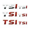 Lettere Auto Metalliche Cromate Rosse 3D Logo TSI Emblema Portellone Posteriore Badge Adesivo TSI Accessori