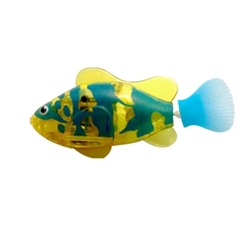 Katzenspielzeug LED Induktiv Interaktiv Schwimmender Roboter Fisch Spielzeug Leuchtende Elektrische Fische Stimulieren Kätzchen Jagdinstinkt Haustierprodukte