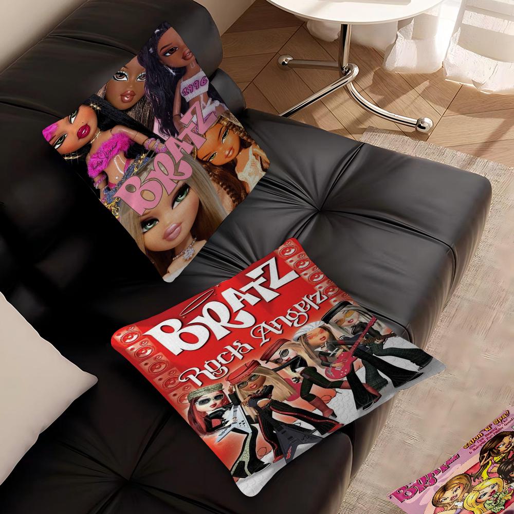 B-Bratz-Dolles Cushion Cover Pillow Cover Decor Pillowcase Printed Cushion Case For Couch