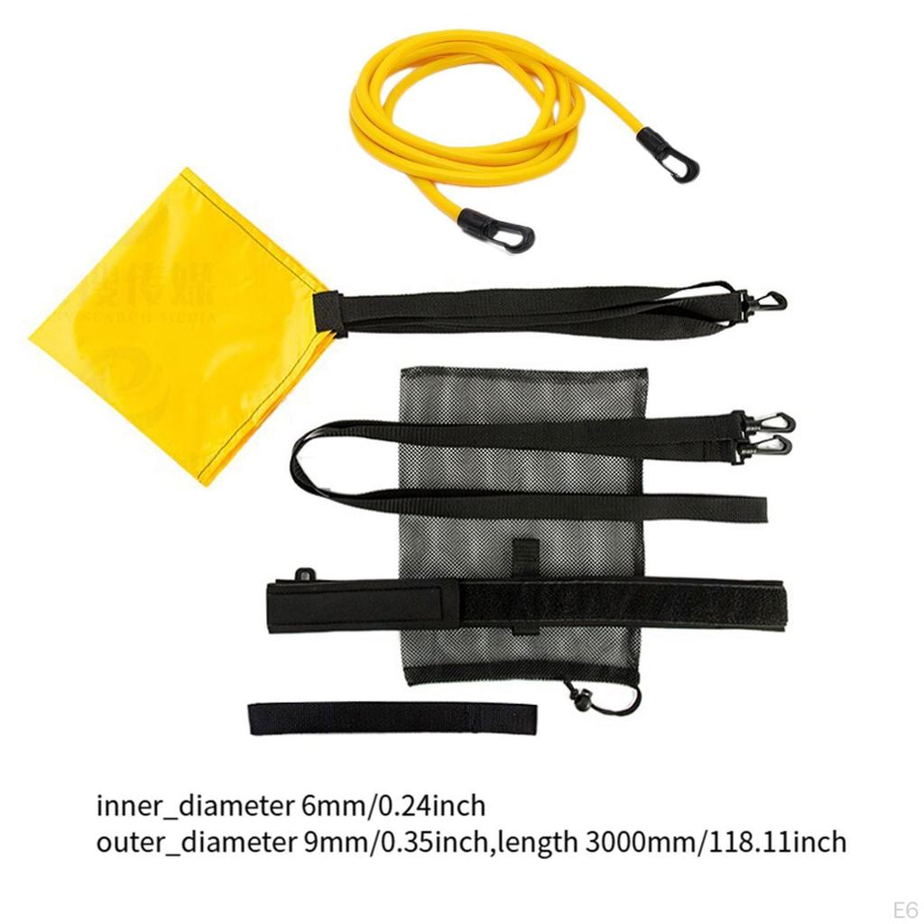 Kit Featuring Resistance Belt And Swim Parachute