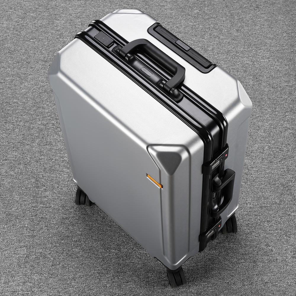 2025 Durable 20" Carry-on Aluminum Suitcase with Universal Wheels for Men and Women