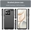 Phone Case For Honor 400 Smart 5G/4G/X7d 4G Protective Cover Carbon Fiber Texture Brushed