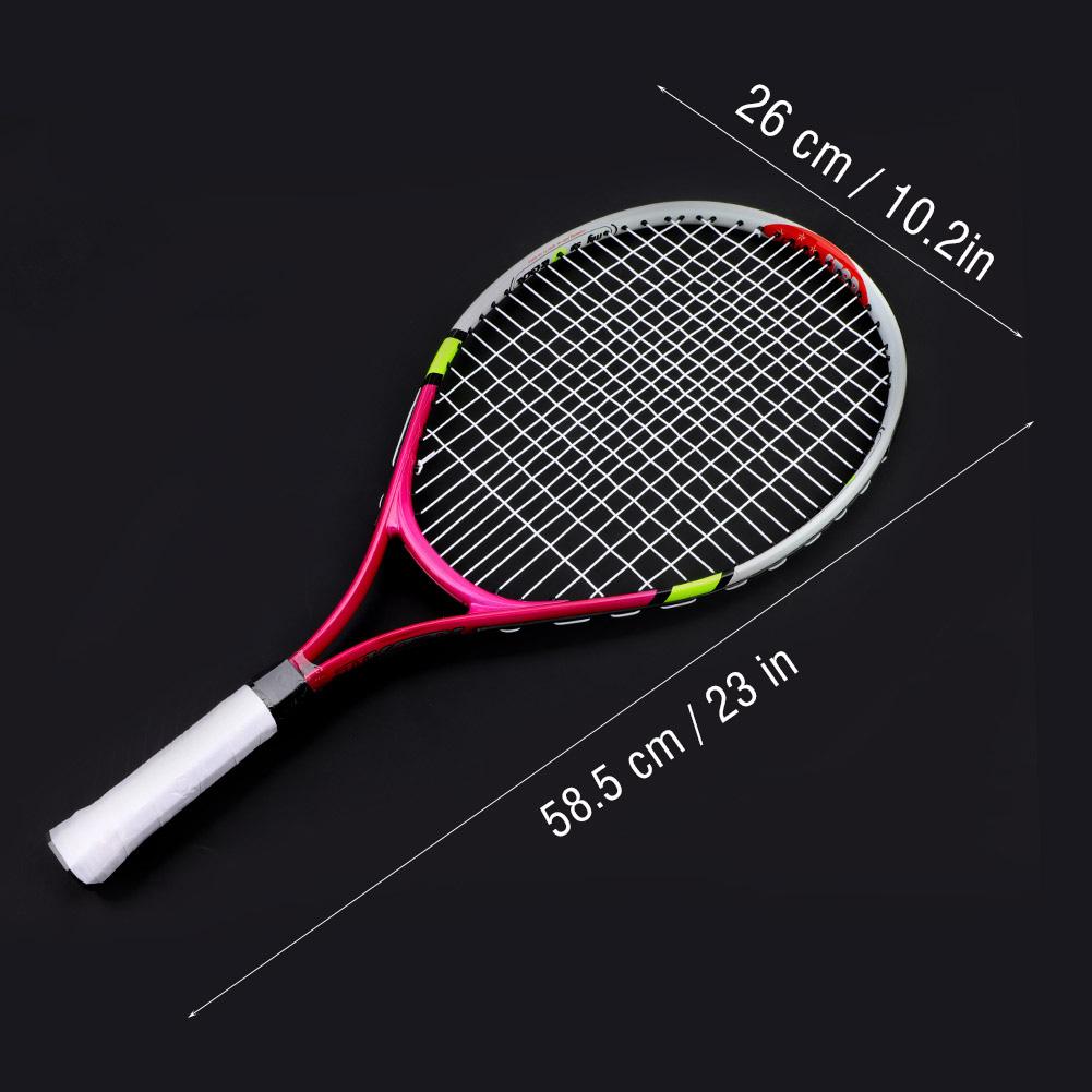 String Single Tennis Racket Racquet for Kids Training Practice( Red )
