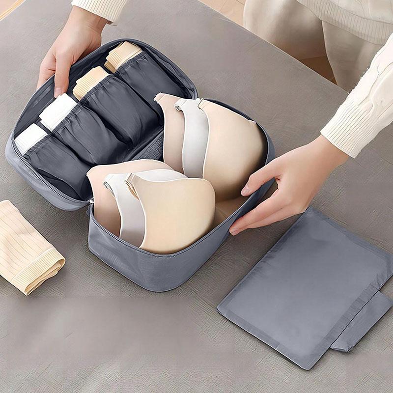 Women's Waterproof Travel Underwear Storage Bag Portable Clothing Pants Bra Organizer Socks Packing Cube Female Girl's Bra Bag
