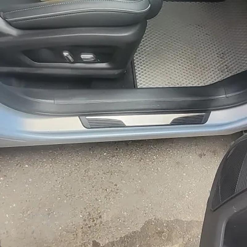 For Mazda CX70 CX-70 2024 2025 Car Door Sill Threshold Scuff Plate Cover Protector Auto Stickers Styling Trim Accessories