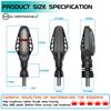 Motorcycle LED Signal Lights 16LED Motorcycle Directional Indicator Turn Signal DRL Light Flowing Taillight Daytime Running Lamp