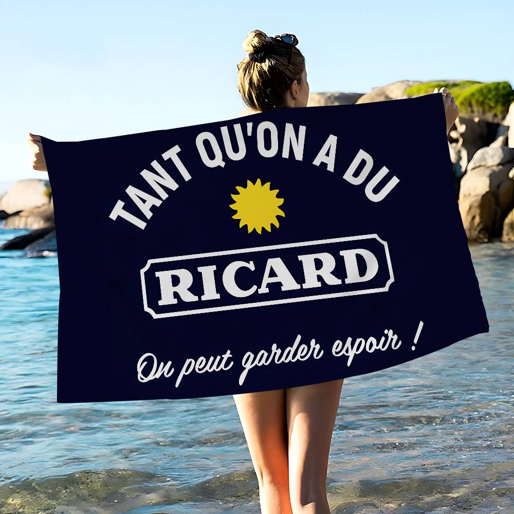 R-RicardS LOGO Anime Beach Swimming Towel Soft Absorbent Washcloth Children's Gifts for Kids Travel Camping Gym