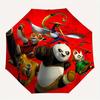 1pc Kung Fu Panda Themed High-quality Umbrella,Automatic Opening and Closing Umbrella,Multi-functional Umbrella G0811215