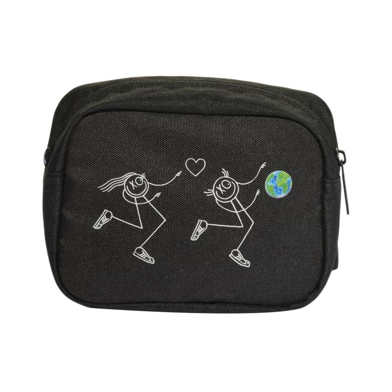 

Adidas Originals ANDRÉ Collaboration Recycled Polyester Plain Weave Fabric Fanny Pack Backpack Regular Men s Black Adidas HK4928 чёрный