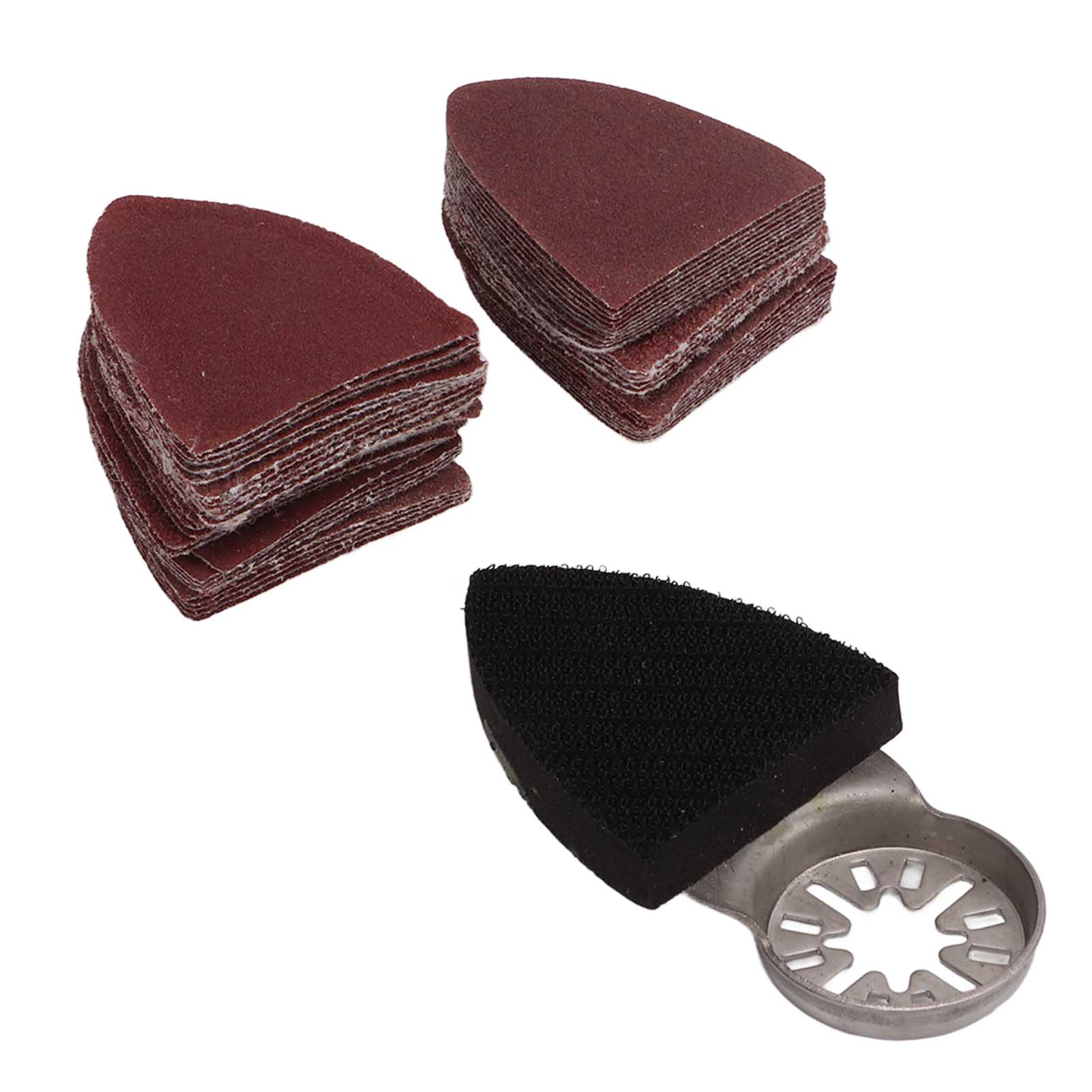 

51 шт. осциллирующая шлифовальная бумага набор шлифовальных дисков набор шлифовальных бумаг мультитул треугольный крючок и петля