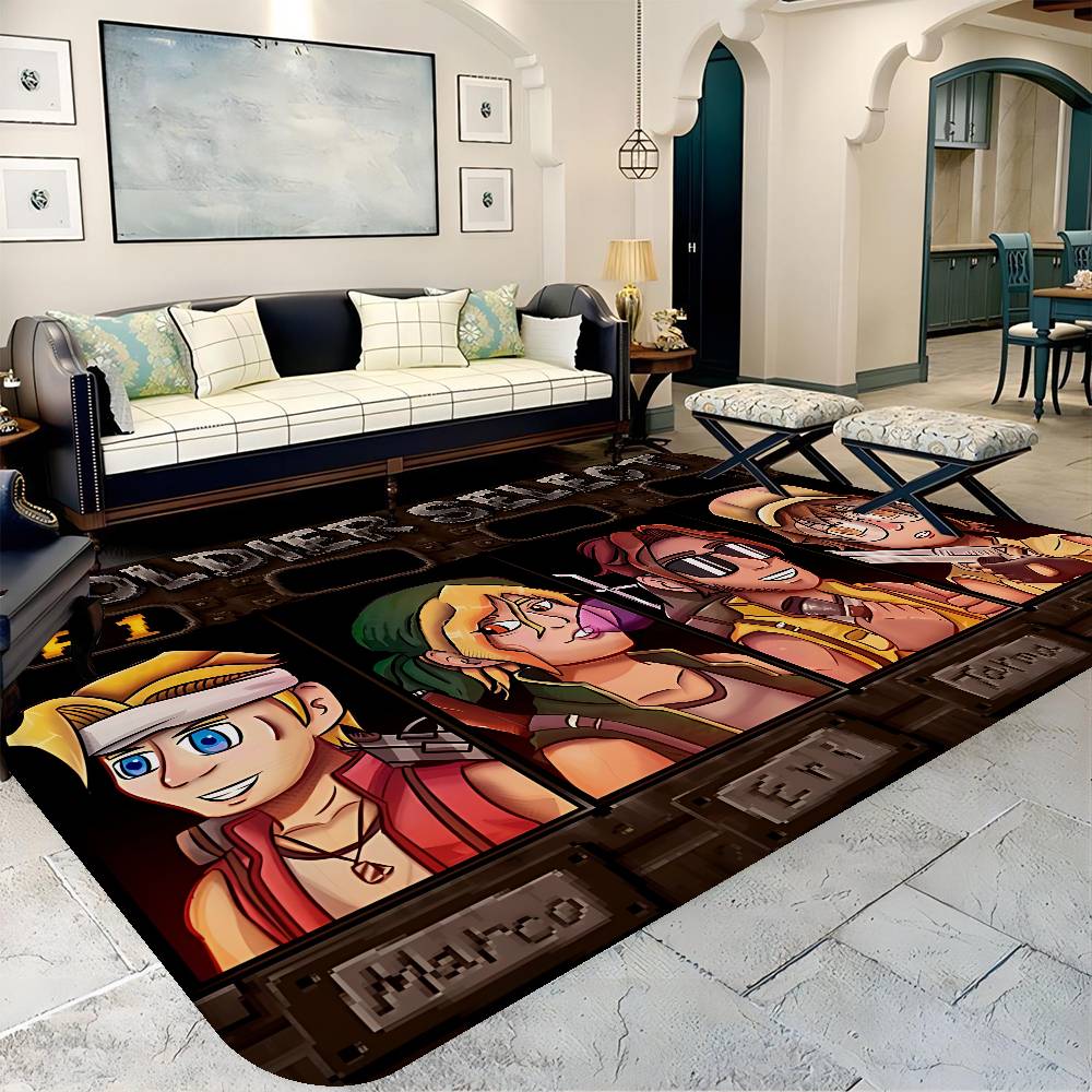 Classic Retro Game Metal Slug Bathroom Mat Anti-slip Absorb Water Long Strip Cushion Bedroon Mat Welcome Doormat