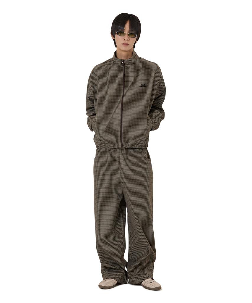 Offener Hof(Oy) O Logo Check Trainingsjacke - Braun