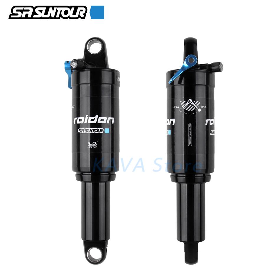 SR SUNTOUR 165mm Shocks baicycle 165/190/200mm Rebound Pressure BMX Mountain Bike XC Air Suspension Absorber Lighter to DNM